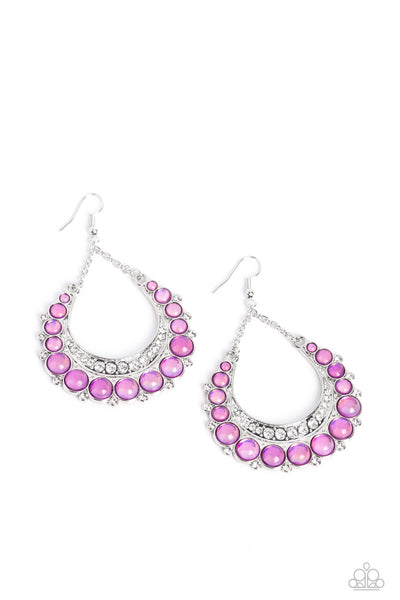 Paparazzi Bubbly Bling - Purple Earrings