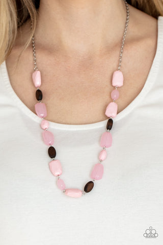 Paparazzi Meadow Escape - Pink Necklace