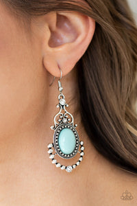 Paparazzi Cameo and Juliet Blue Earrings