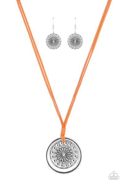 Paparazzi One MANDALA Show Orange Necklace