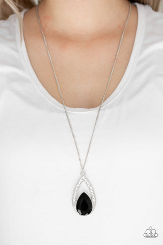 Paparazzi Notorious Noble Black Necklace