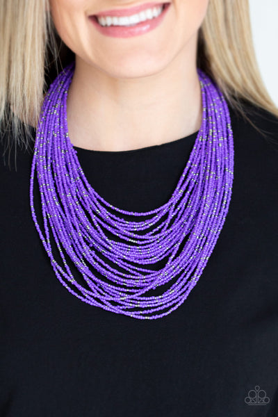 Paparazzi Rio Rainforest - Purple Seed Bead Necklace