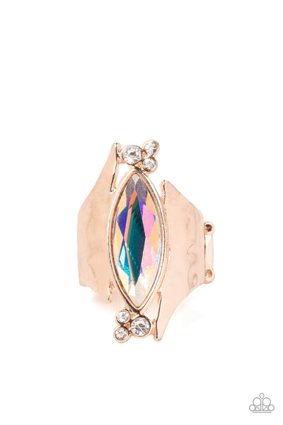 Paparazzi Planetary Paradise - Rose Gold Iridescent Ring