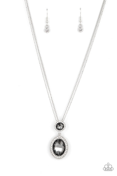 Paparazzi Castle Diamonds - Silver Necklace