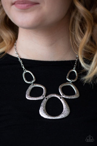 Paparazzi Backstreet Bandit Silver Necklace