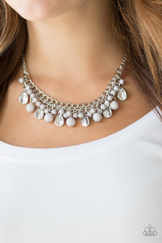 Paparazzi Summer Showdown Silver Necklace