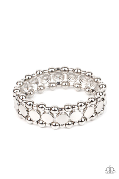 Paparazzi Metro Magnetism - Silver Bracelet