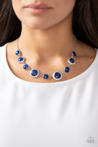 Paparazzi Too Good To Beam Truth Blue Necklace