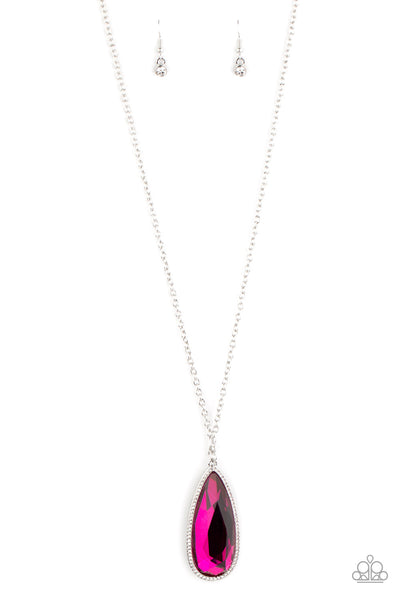 Paparazzi Watch out for Reign Pink Necklace