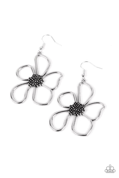 Paparazzi Wildflower Walkway - Silver Earrings