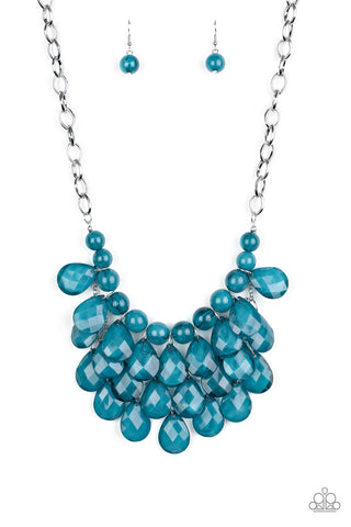 Paparazzi Sorry to Burst Your Bubble Blue Necklace