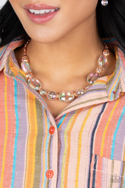 Paparazzi Prismatic Magic - Copper Necklace