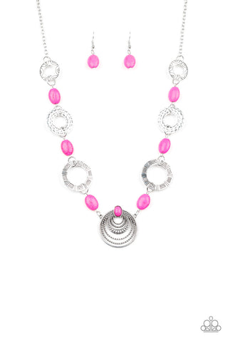 Paparazzi Zen Trend - Pink Necklace