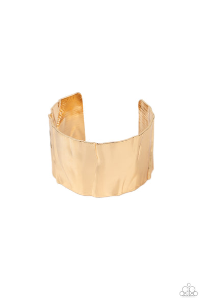 Paparazzi Modern Metallurgy - Gold Cuff Bracelet