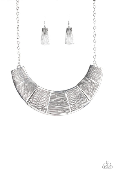 Paparazzi More Roar - Silver Necklace