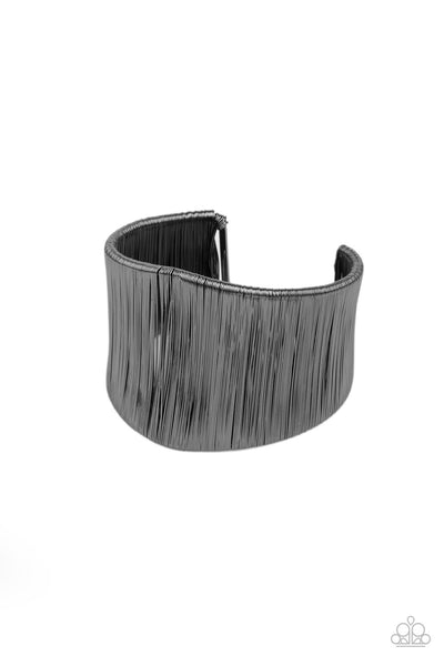 Paparazzi Hot Wired Wonder - Black Bracelet