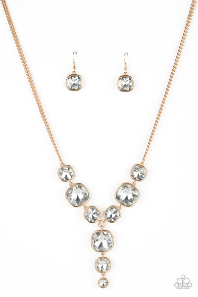 Paparazzi Legendary Luster - Goldtone Necklace