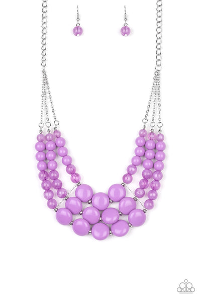 Paparazzi Flirtatiously Fruity - Purple Necklace