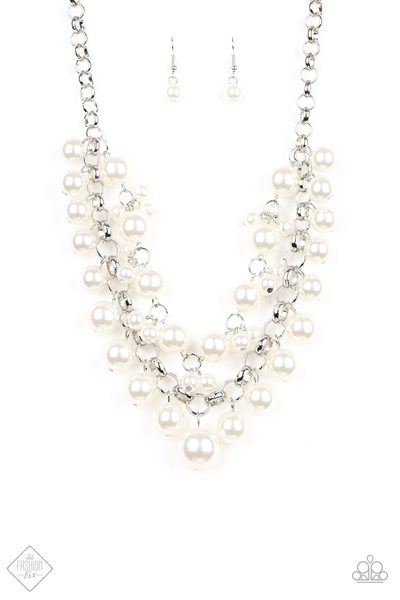 Paparazzi BALLROOM Service White Pearl Necklace