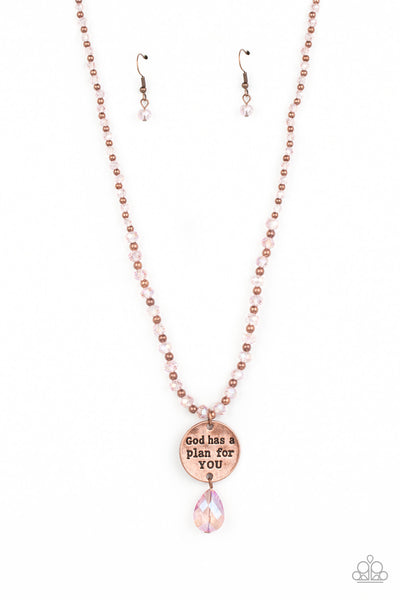 Paparazzi Priceless Plan - Copper Necklace