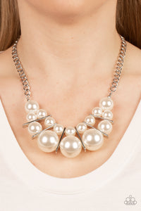 Paparazzi Challenge Accepted - White Pearl Necklace