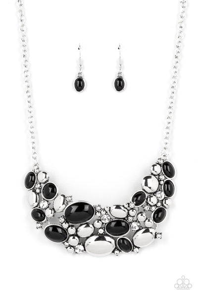 Paparazzi Contemporary Calamity - Black Necklace