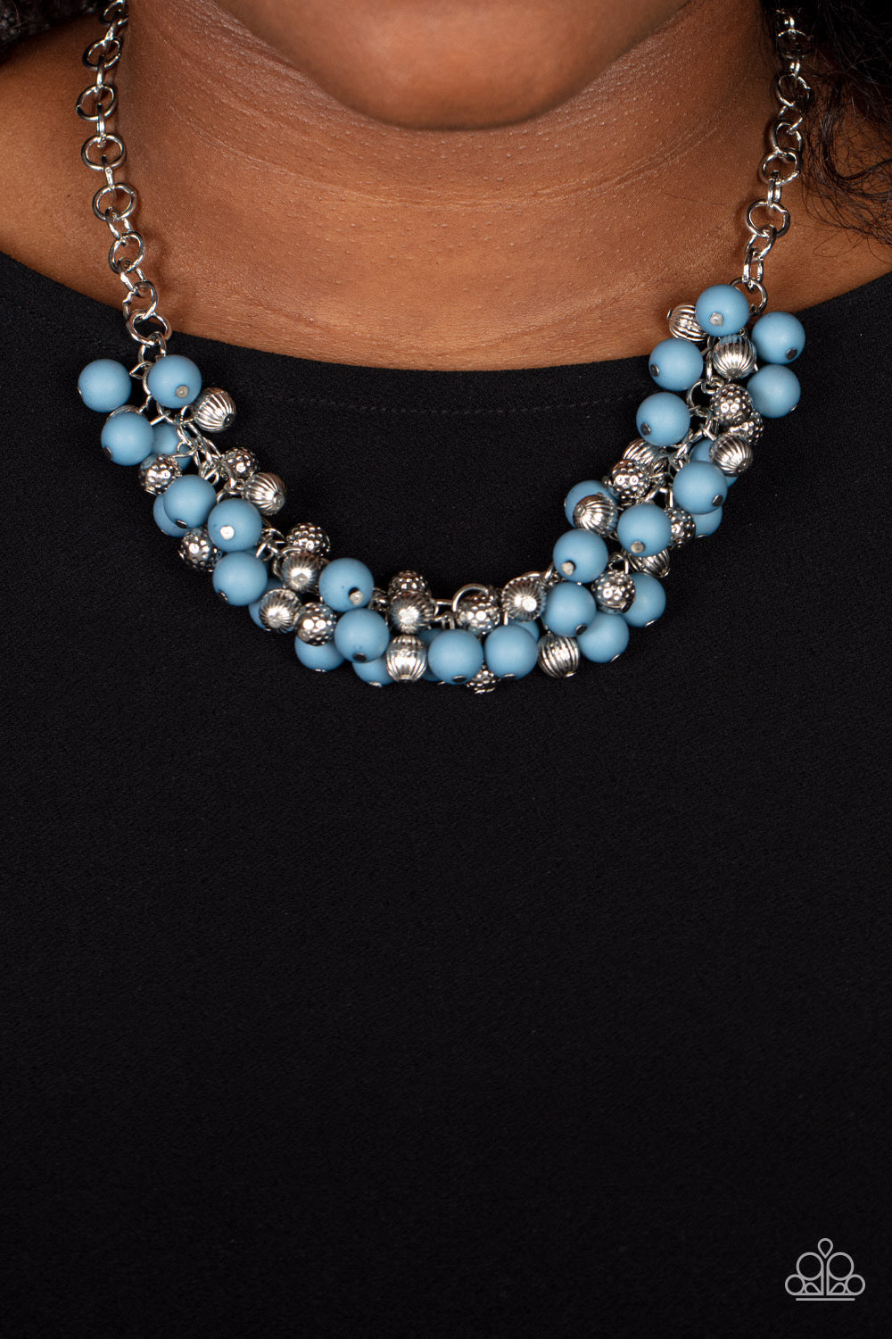 Paparazzi Party Procession - Blue Necklace