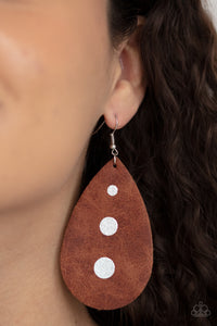 Rustic Torrent - Brown Earrings