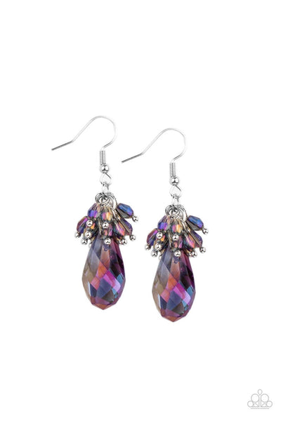 Paparazzi Well Versed in Sparkle - Purple Earrings