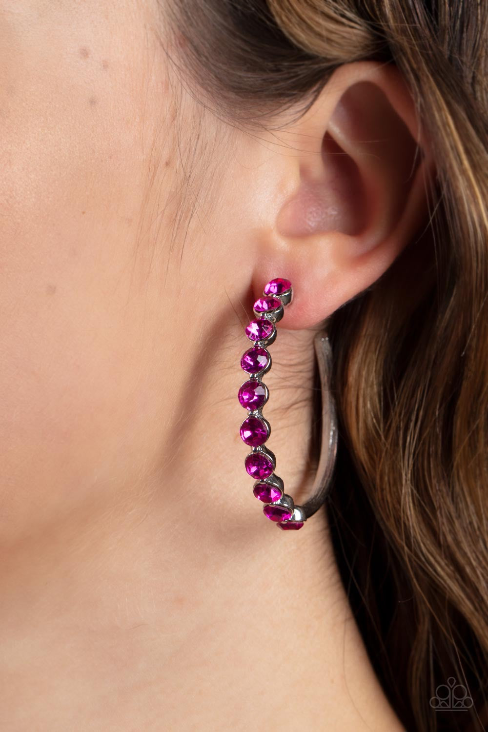 Paparazzi Photo Finish - Pink Earrings