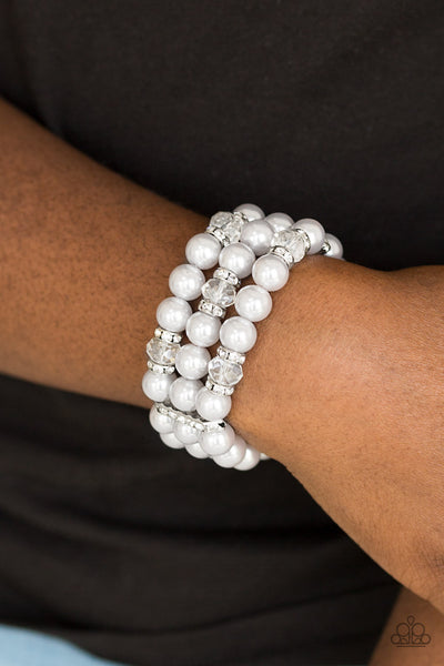 Paparazzi Undeniably Dapper - Silver Bracelet