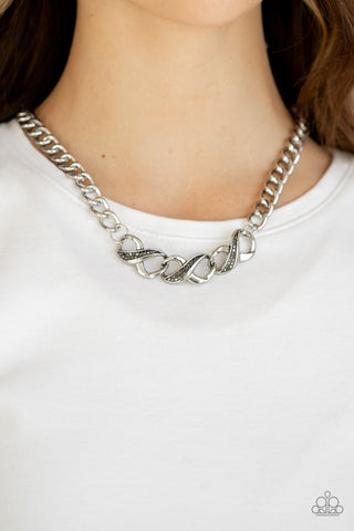 Paparazzi Infinite Impact - Silver Necklace