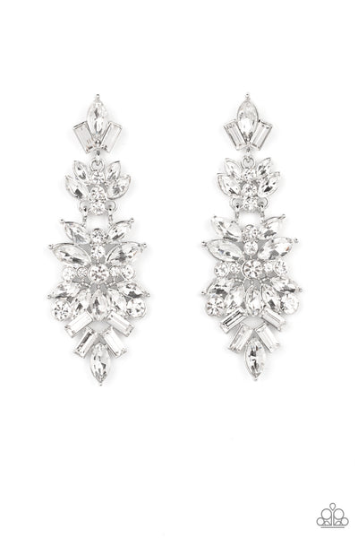Paparazzi Frozen Fairytale - Life of the Party White Earrings