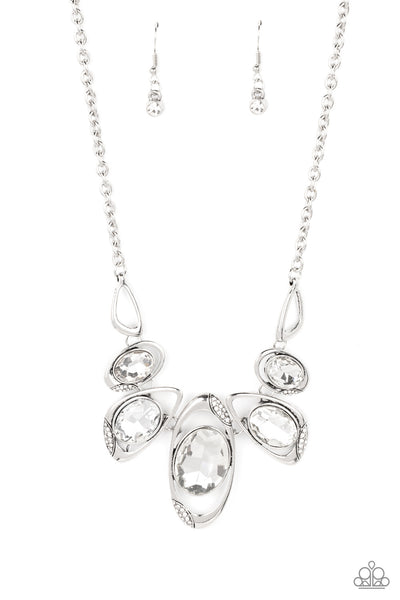 Paparazzi Hypnotic Twinkle - White Necklace Life of the Party