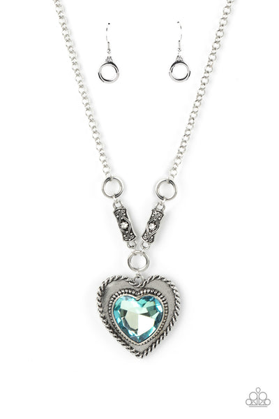 Paparazzi Heart Full of Fabulous - Blue Heart Necklace