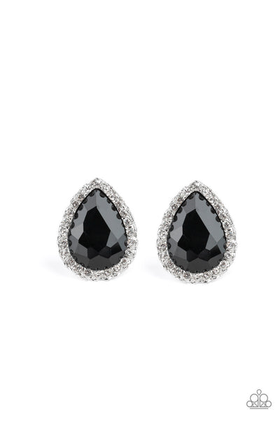 Paparazzi Dare To Shine - Black Earrings