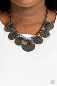 Paparazzi Industrial Grade Glamour - Black Necklace