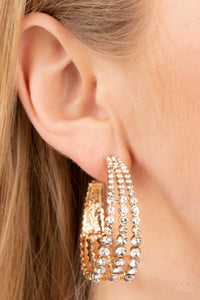 Paparazzi Cosmopolitan Cool - Gold Earrings