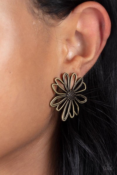 Paparazzi Artisan Arbor Brass Earrings