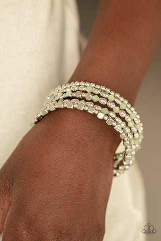 Paparazzi Malibu Mojito - Green Bracelet