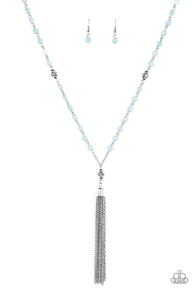 Paparazzi Tassel Takeover Blue Necklace