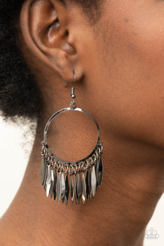 Paparazzi Radiant Chimes Black Earrings