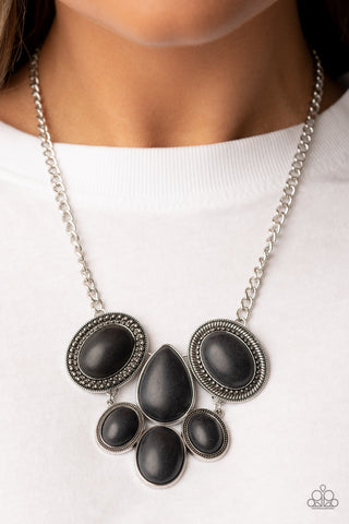 Paparazzi All-Natural Nostalgia - Black Necklace