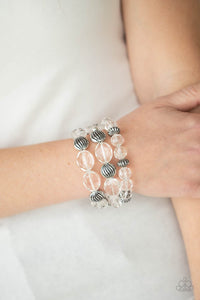 Paparazzi Crystal Charisma White Bracelet