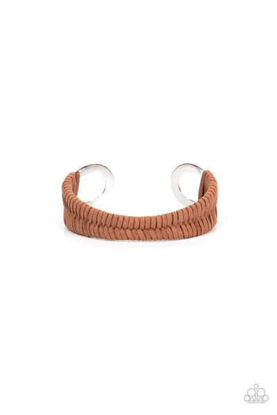 Paparazzi Desert Odyssey - Brown Cuff Bracelet