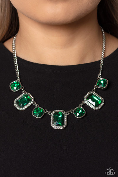 Paparazzi Royal Rumble - Green Necklace