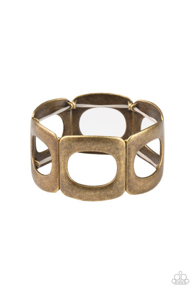 Paparazzi In OVAL Your Head - Brass Bracelet