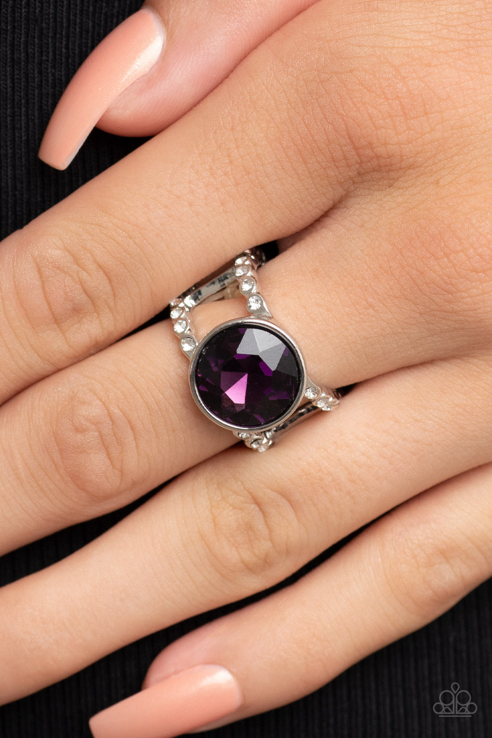 Paparazzi High Roller Sparkle - Purple Ring