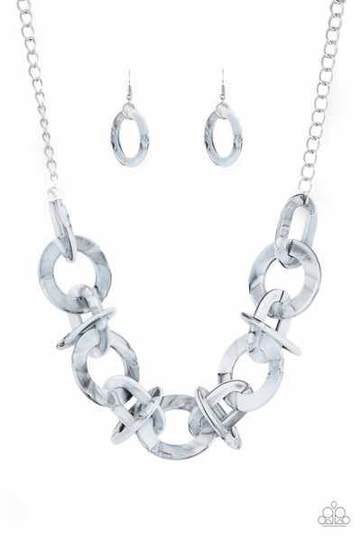 Paparazzi Chromatic Charm - Silver Necklace