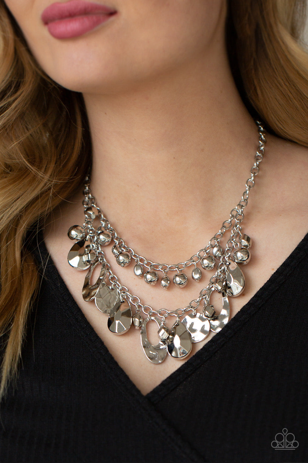 Paparazzi Extra Exhilarating - Silver Necklace